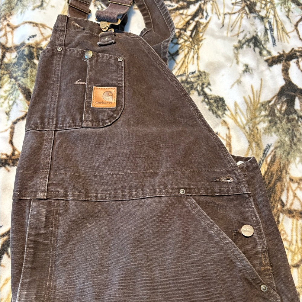 Carhartt Dark Brown Bib Overalls - Picture 7 of 7